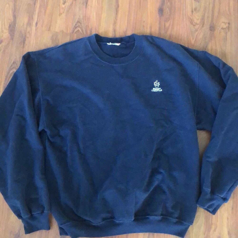 Vintage Summit Christian Navy sweatshirt, size XL￼